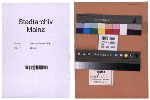 "Die Tarnkappe", Typoskript von M. Oppenheim