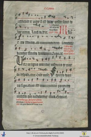 [3r - 5r] Teil des Proprium de tempore.