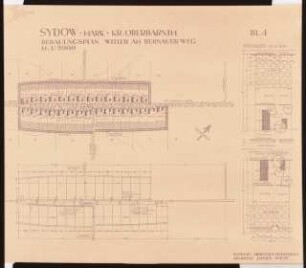 Bebauungsplan Sydow und Grüntal, Oberbarnim: Bebauungsplan Sydow Weiler am Bernauer Weg 1:2000 und Detail 1:500