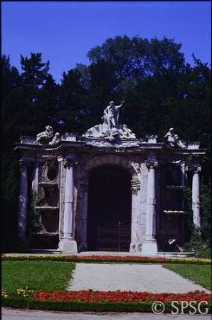 Potsdam, Park Sanssouci, Östlicher Lustgarten, Bereich zwischen Neptungrotte und Obelisk.