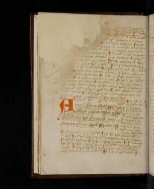 Textus commentarii. Iste liber de cuius subiecto dictum est principali sui divisione dividitur in viginti unum capitula …