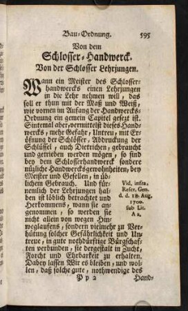 595-601, Von dem Schlosser-Handwerck.