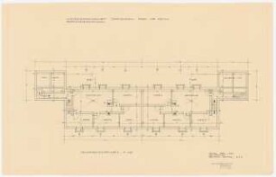 Siedlung Hinrichssegen, Bruckmühl Mehrfamilienwohnhaus: Grundriss Keller 1:50