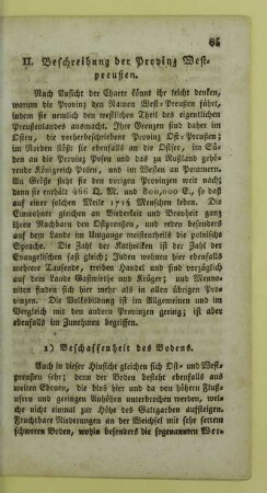 II. Beschreibung der Provinz Westpreußen