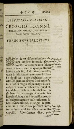 Illustriss. Principi, Georgio Ioanni,