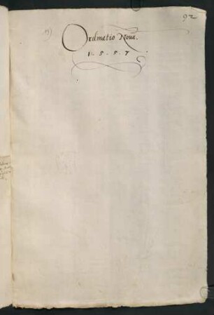 Ordinatio nova vom 15.05.1557 [Abschrift; Herzog Christophs Ordnung der Universität; Ausfertigung: UAT U 18]
