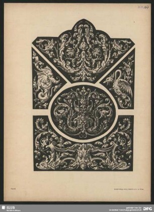 Decorations-Motive zum allgemeinen Gebrauch. Ornamente mit Mischwesen