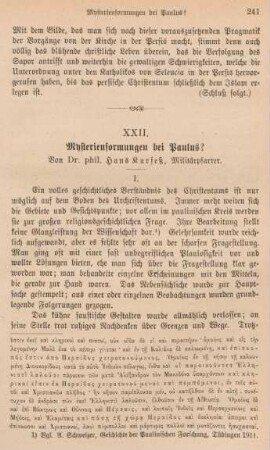 241-267 Mysterienformungen bei Paulus?