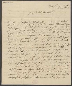Brief an B. Schott's Söhne : 19.05.1835