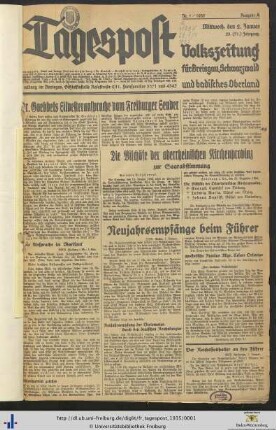 28. Jg. (Januar bis Juni): Freiburger Tagespost