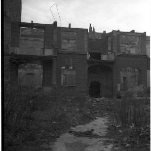 Negativ: Ruine, Cranachstraße 37, 1953