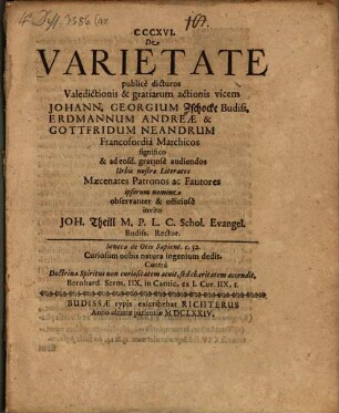 De varietate