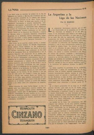 La Argentina y la Liga de las Naciones