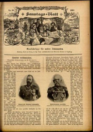 Ausgabe vom Sonntag, den 10. April 1904.