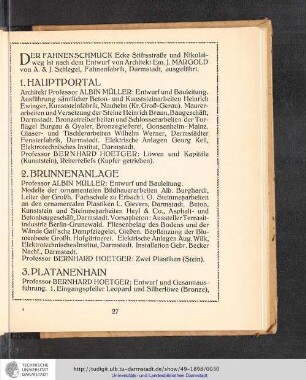 Ausstellung westlich des städischen Ausstellungsgebäudes