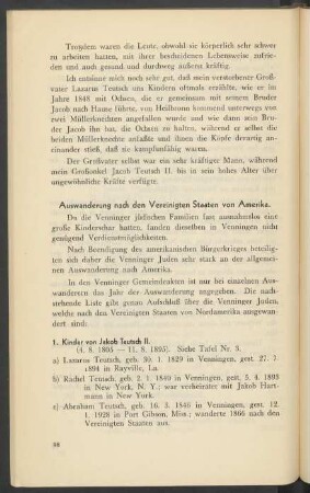 Auswanderung nach den Vereinigten Staaten von Amerika