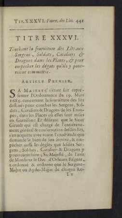 Titre XXXVI.