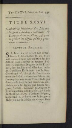 Titre XXXVI.
