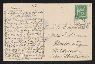 Brief von Hedwig Fischer an Margarete Hauptmann