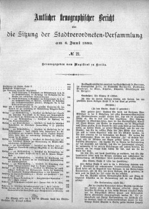 No. 21, 6. Juni 1889