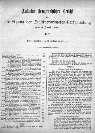 No. 21, 6. Juni 1889
