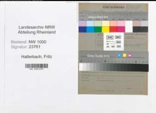 Entnazifizierung Fritz Hallerbach, geb. 08.10.1894 (Staedt.Angest.)