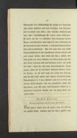 Erstes Kapitel. Geographische Uebersicht der Erde.
