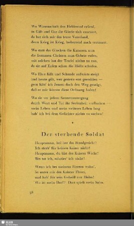 Der sterbende Soldat