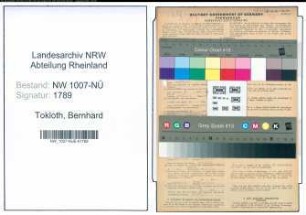 Entnazifizierung Bernhard Tokloth , geb. 12.02.1909 (Schuhhaendler)