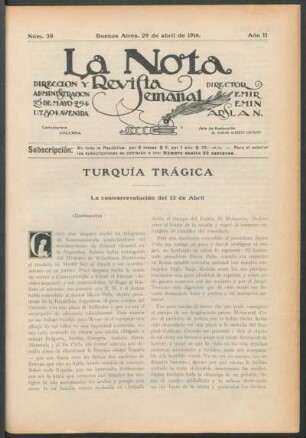 Turquía trágica : La contrarrevolución del 13 de Abril