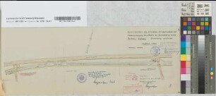 Geschlossenhalten der Schranken (Anrufschranken) am Feldwegübergang in km 275,310 der Bundesbahnstrecke Bestwig-Warburg (Gemarkung Westheim): Lageplan, M. 1:1.250 Stnr.: 54, Iwü, Bunr.: 145, Blnr.: 1