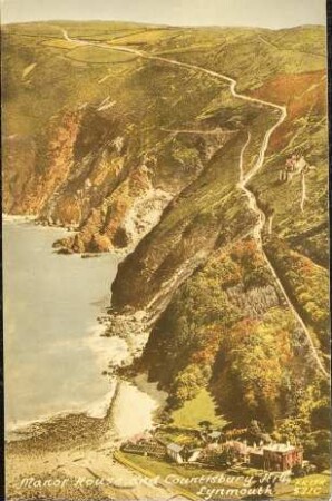Manor House, and Countisbury Hill, Lynmouth.