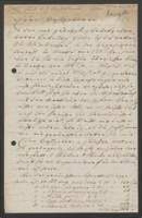 Brief von Rudolf Kempelen an Unbekannt