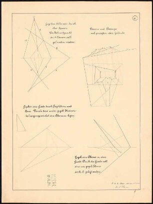 Geometrische Konstruktionen: Geometrische Konstruktionen mit Bezeichnung der Aufgaben