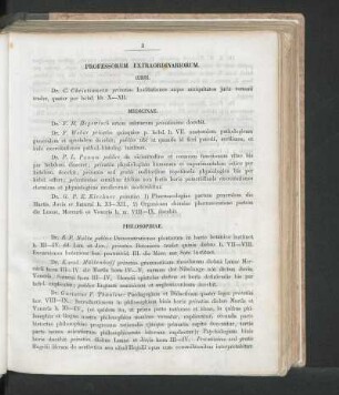 Professorum Extraordinariorum.
