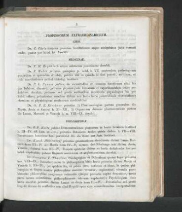 Professorum Extraordinariorum.