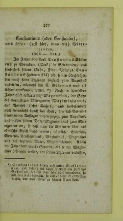 Constantinus (oder Constantin)