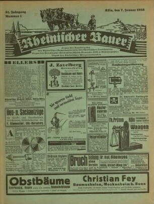 Rheinischer Bauer / 51. Jahrgang 1933
