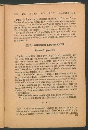 El Dr. Onésimo Leguizamón : Recuerdo póstumo