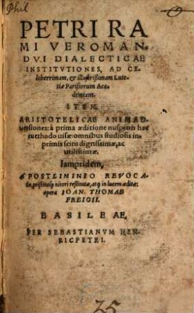 Dialecticae institutiones