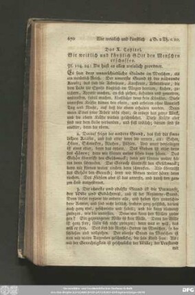 Das X. Capitel. Wie weislich und künstlich Gott dem Menschen erschaffen.