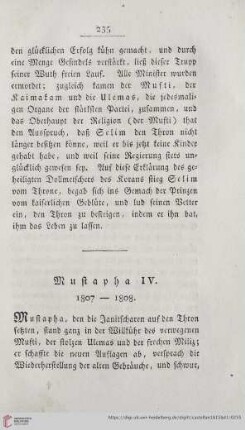 Mustapha IV. 1807-1808