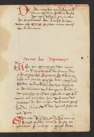 Von der Gewalt der Kometen (unvollständig, Text der Lücke nach Bl. 107 auf 128r-v)