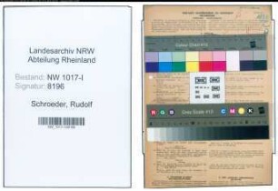 Entnazifizierung Rudolf Schroeder , geb. 26.07.1882 (Polizeiwachtmeister)