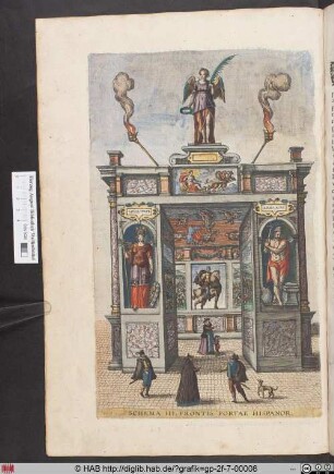 SCHEMA III FRONTIS PORTAE HISPANOR.