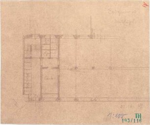 Fischer, Theodor; Würzburg, Münsterplatz; Sparkasse - Westflügel (Grundriss EG)