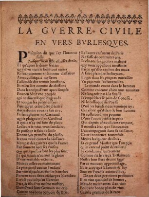 La guerre civile : en vers burlesque