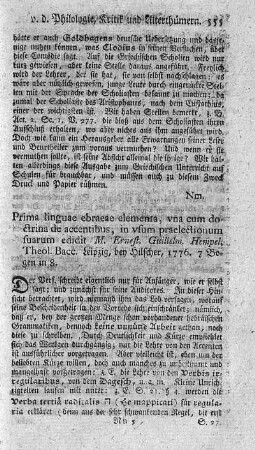 Prima linguae ebraeae elementa, una cum doctrina de accentibus.