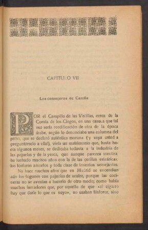 Capítulo [VIII] - Los consejeros de Camíla