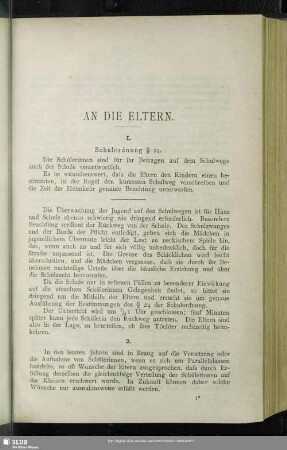 An die Eltern